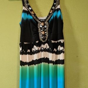Nicole by Nicole Miller empire long summer dress